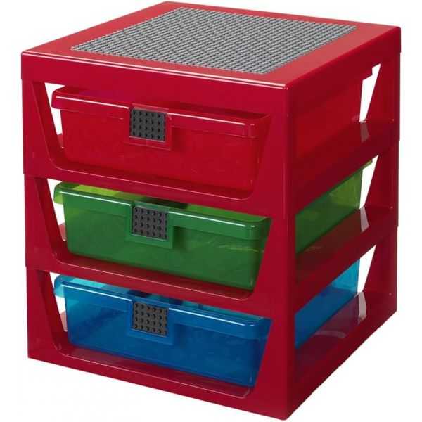 Boîte de rangement 3 tiroirs personnalisables Lego