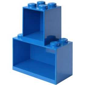 2 étagères superposables en forme de brique LEGO