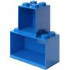 2 étagères superposables en forme de brique LEGO