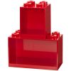 2 étagères superposables en forme de brique LEGO