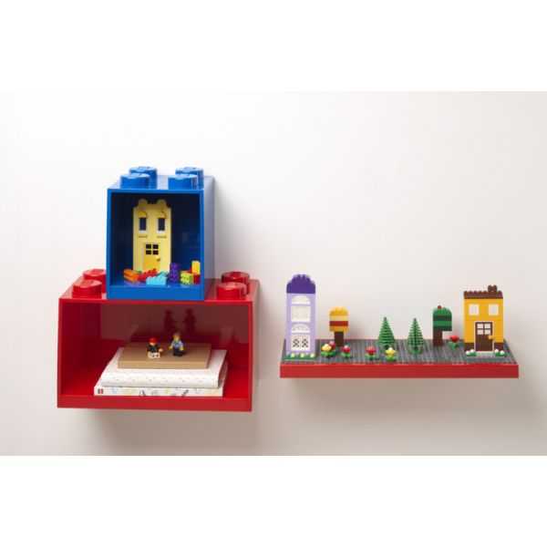 Etagère en forme de brique Lego carrée 4 tenons