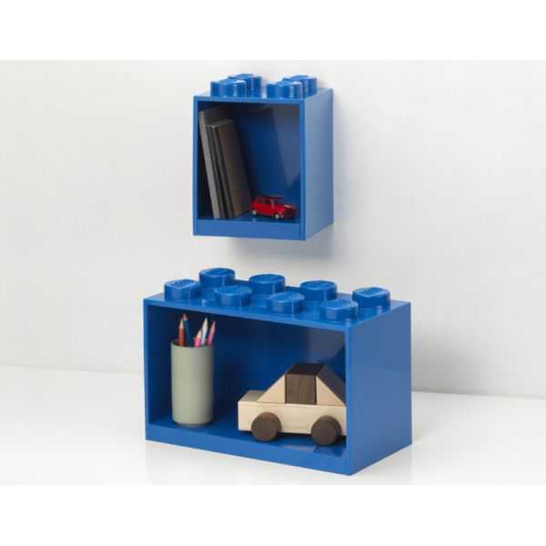 Etagère en forme de brique Lego carrée 4 tenons