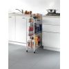Desserte multi-usage Slim 3 niveaux blanc blanche