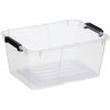 Boite transparente avec couvercle pliant 15 litres