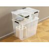 Boite transparente avec couvercle pliant 30 litres