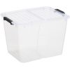 Boite transparente avec couvercle pliant 30 litres