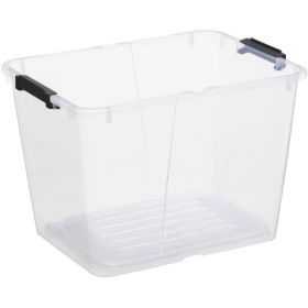 Boite transparente avec couvercle pliant 30 litres
