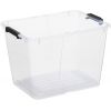 Boite transparente avec couvercle pliant 30 litres