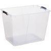 Boite transparente avec couvercle pliant 65 litres