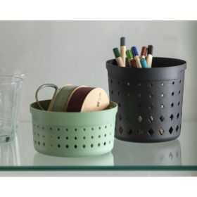 Petite corbeille de rangement ronde élégante