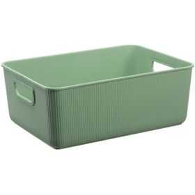 Bac de rangement en plastique recyclé élégant Taille M