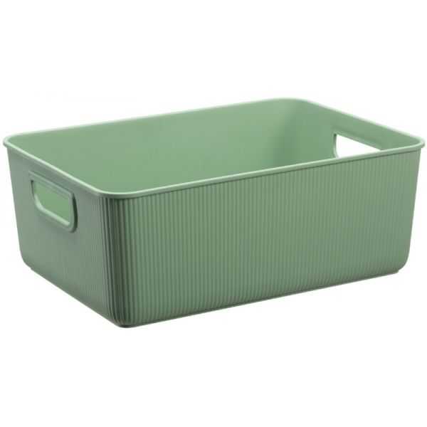Bac de rangement en plastique recyclé élégant Taille M