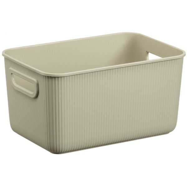 Bac de rangement en plastique élégant Taille S