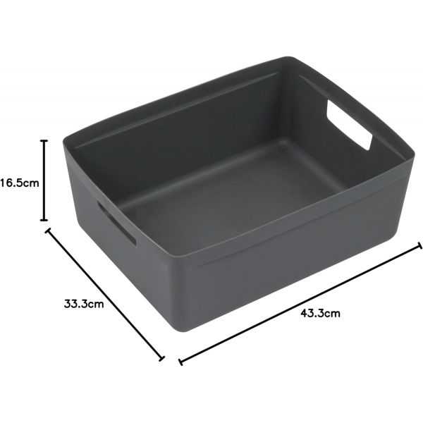 Bac de rangement avec poignées 20 litres