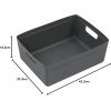 Bac de rangement avec poignées 20 litres