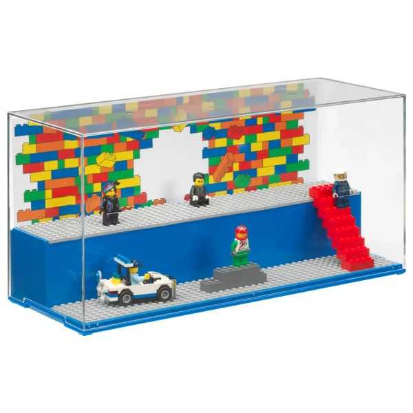 Vitrine Jeu et Exposition 2 niveaux 6 plaques LEGO