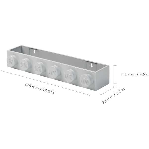 Etagère Lego à poser ou fixer 6 tenons LEGO