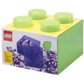 Brique de Rangement cube Lego translucide