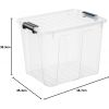 Boîte de rangement avec couvercle Home Box 40 litres