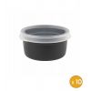 10 boites rondes alimentaires plastique professionnelle 500 ml