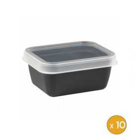 10 boites alimentaires plastique professionnelle 400 ml