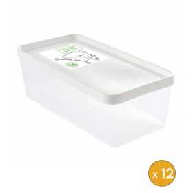 12 Boîtes Alimentaires hermétiques longues 1,2 litre
