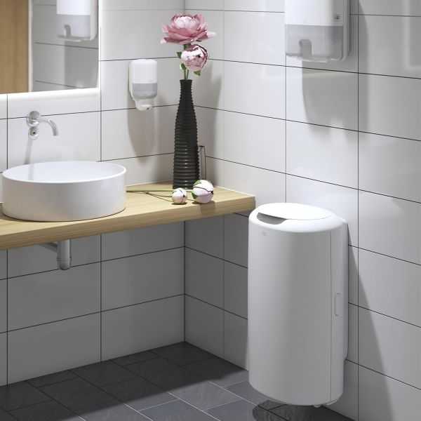 Couvercle pour poubelle Elevation 50 litres, blanc