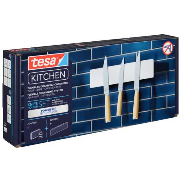 tesa KITCHEN Porte-couteaux, blanc