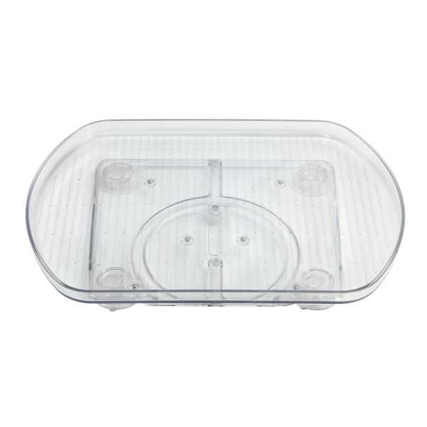 metaltex Plateau tournant Loop, plastique, transparent