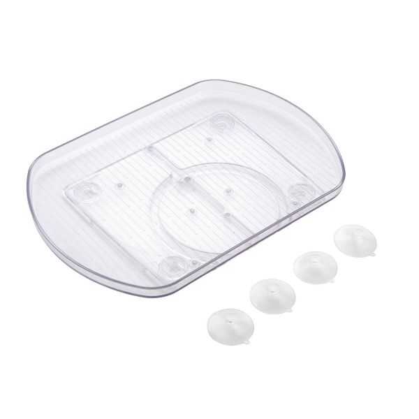 metaltex Plateau tournant Loop, plastique, transparent