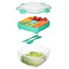 Lunch Box repas salade avec couverts 1,1 litre
