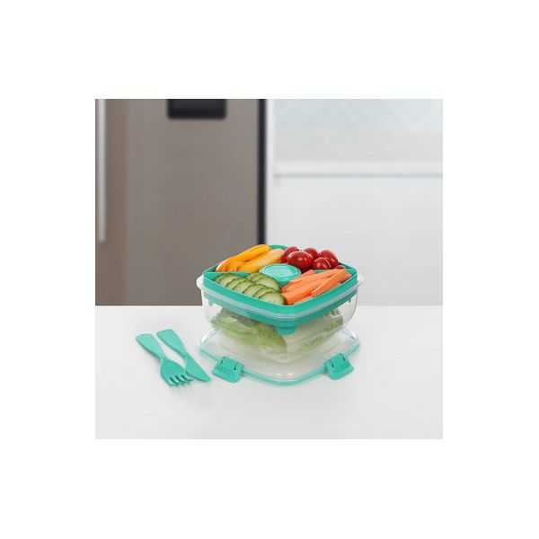 Lunch Box repas salade avec couverts 1,1 litre