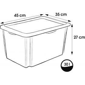 Boîte de Rangement Jouet Stitch 30 Litres