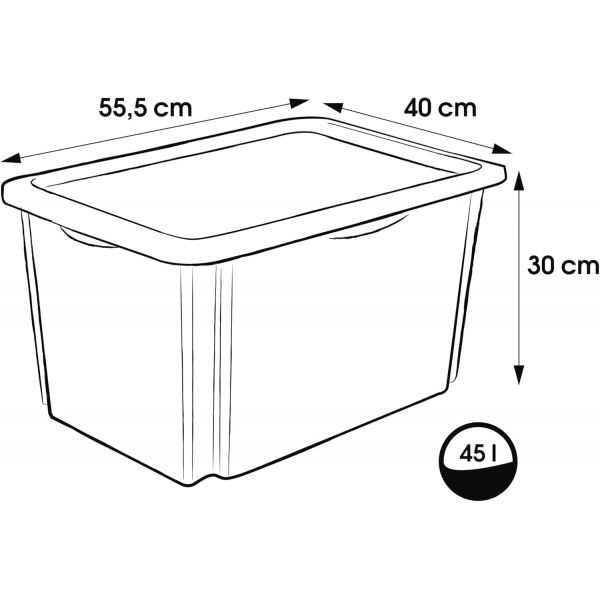 Boîte de Rangement Jouet Capybara 45 Litres