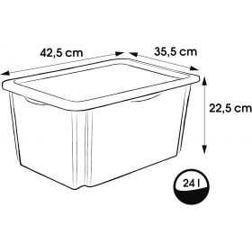 Boîte de Rangement Jouet Peppa Pig 24 Litres