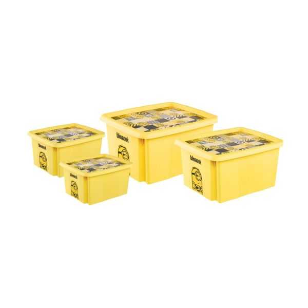 Boîte de Rangement Jouet Minions Mosaique 30 Litres