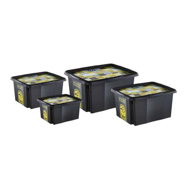 Boîte de Rangement Jouet Minions Mosaique 45 Litres