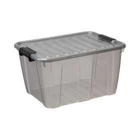 Boîte de rangement avec couvercle Home Box 30 litres