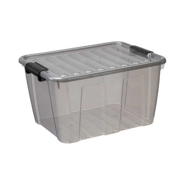 Boîte de rangement avec couvercle Home Box 30 litres