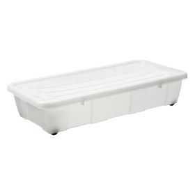 Boite de rangement sous lit à roulettes 30 litres