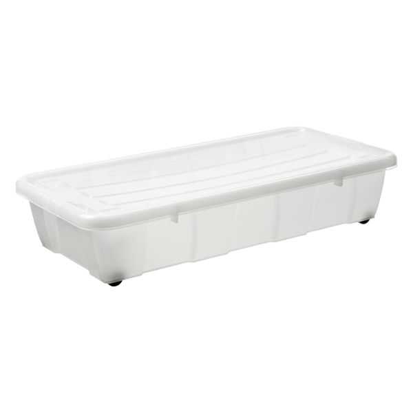 Boite de rangement sous lit à roulettes 30 litres