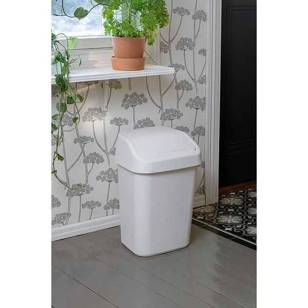 Poubelle à couvercle basculant style moderne 25 litres