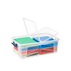 Boîte de rangement 50 litres avec couvercle papillon et poignées