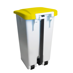 Poubelle professionnelle à pédale 60 L avec couvercle