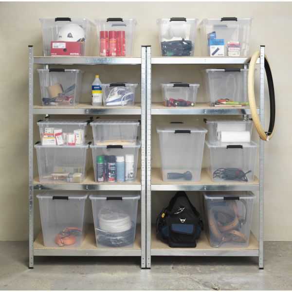 Boîte de rangement avec couvercle Home Box 15 litres