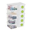 Boîte de rangement transparente avec couvercle 2 litres