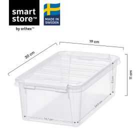 Boîte de rangement en Plastique avec couvercle 4 litres