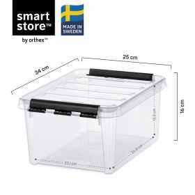 Boîte en plastique avec couvercle clipsable 8 litres
