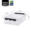 Boîte en plastique plate avec couvercle 7,5 litres