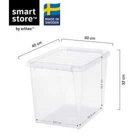 Boîte de rangement haute 25 litres avec couvercle